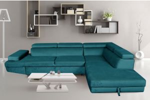 Corner sofa - Julie (Pull-out bed with storage box)