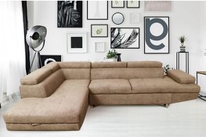 Corner sofa - Rio (Pull-out bed with storage box)