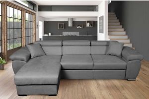 Corner sofa with changeable corner - Como-P (Pull-out with laundry compartment)