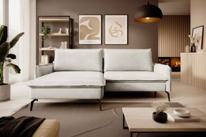 Corner sofa - Glossy (Pull-out bed with storage box)