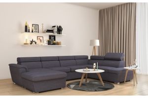 U shape sofa - London (Pull-out bed with storage box)