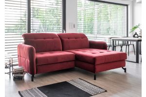 Corner sofa - Lorelle (Pull-out with storage box)