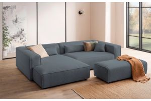 Corner sofa - Piara with footstool