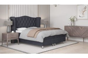 Boxspring bed 180x200 - Saturn (With storage box)